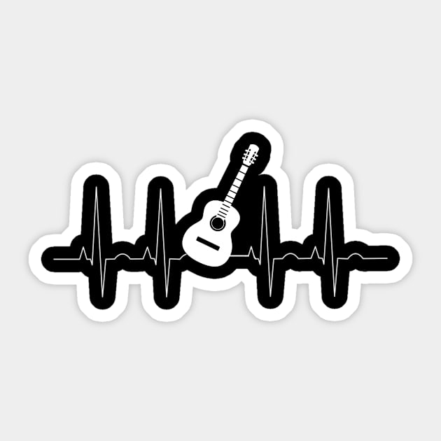 Guitar Heartbeat Sticker by Realfashion